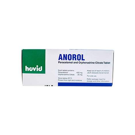 ANOROL, PARACETAMOL&ORPHENADRINE